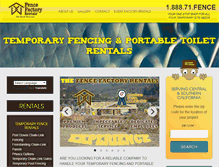 Tablet Screenshot of fencefactoryrentals.com